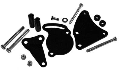 Tuff Stuff Performance - Power Steering Pump Bracket; Short - Fits Tuff Stuff Type II Power Steering Pumps - w/Hardware - Black Powdercoat; 6506B - Image 2