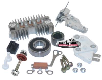 Alternator Repair Kit; GM 10SI - OEM Wire - Incl. All Parts And Bearings To Rebuild Tuff Stuff Alternator PN[7127NA]; 7700A