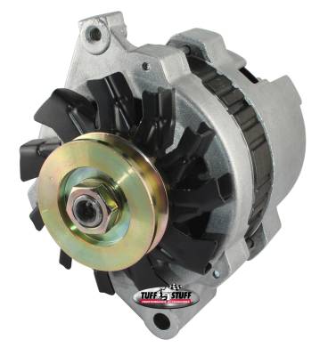 Alternator; 120 AMP - CS121 GM Style Mini Racer - 1 Wire - 16 Volt - V Groove Pulley - Factory Cast PLUS+; 793716V