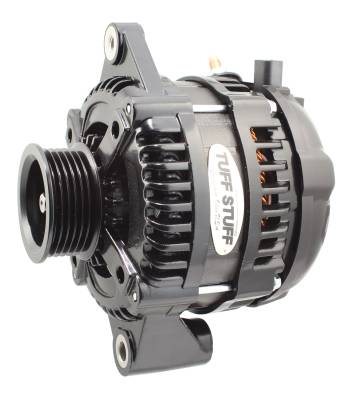 Tuff Stuff Performance - Alternator; 225 AMP - 1 Wire - 6 Groove - Stealth Black - For PN [7127/7935]; 8319B6G1W - Image 1