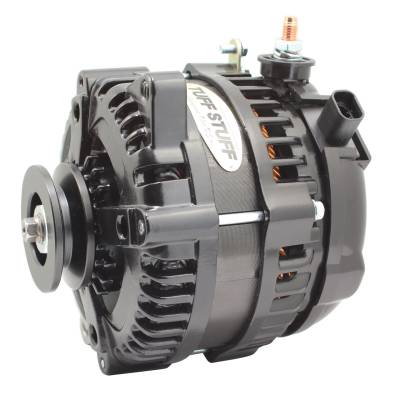 Alternator; 225 AMP - 1 Wire - 1 Groove - Stealth Black - For PN [7866]; 8321B1G1W