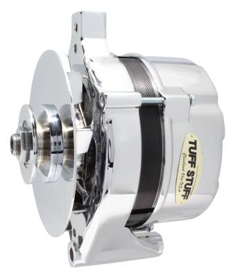 Alternator; 70 AMP - OEM Wire Hookup - V Groove Pulley - Chrome; 7078NA