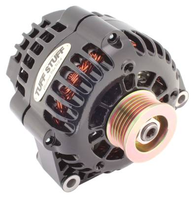 Alternator; 175 AMP Upgrade - OE Wire Hookup - 6 Groove Pulley - Black; 8283NB