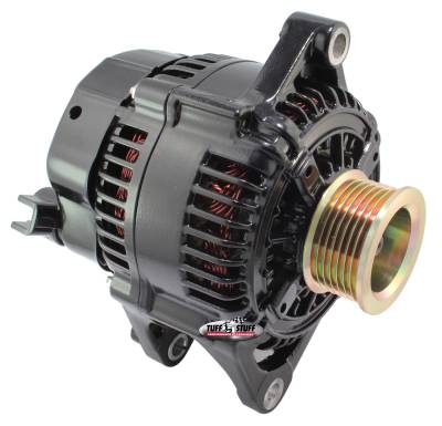 Alternator; 175 AMP - OEM Wire - 7 Groove Pulley - External Regulator - Stealth Black; 7511E