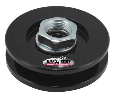 Alternator Pulley; 2.25 in. - Single V Groove - Incl. Lock Washer/Nut - Stealth Black; 7610EB