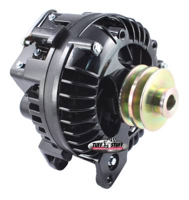 Tuff Stuff Performance - Alternator; 130 AMP - 1 Wire - Double Groove Pulley - Stealth Black; 9509REDP - Image 2
