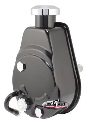 Power Steering Pump; Direct Fit - 3/4 in. Press Fit Shaft - 1200 PSI - M10x1.5 Mtg. Holes - Black; 6163B