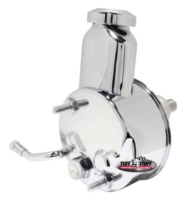 Power Steering Pump; Direct Fit - 3/4 in. Press Fit Shaft - 1200 PSI - M10x1.5 Mtg. Holes - Chrome; 6167A