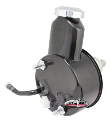 Power Steering Pump; Direct Fit - 3/4 in. Press Fit Shaft - 1200 PSI - M10x1.5 Mtg. Holes - Black; 6167B