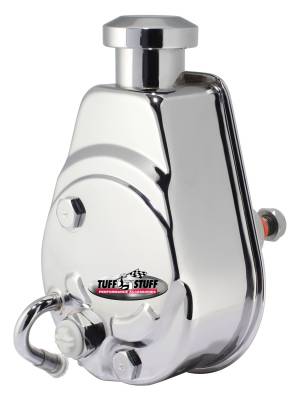 Power Steering Pump; Direct Fit - 5/8 in. Keyed Shaft - 1200 PSI - 3/8 in.-16 Mtg. Holes - Chrome; 6171A