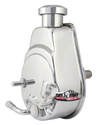 Power Steering Pump; Direct Fit - 3/4 in. Press Fit Shaft - 1200 PSI - M10x1.5 Mtg. Holes - Chrome; 6186A
