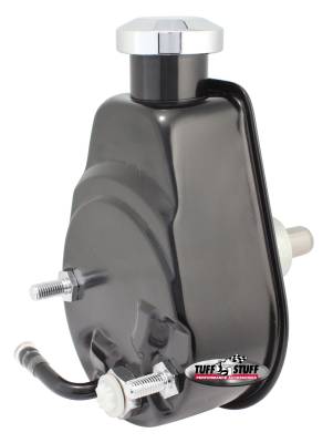 Power Steering Pump; Direct Fit - 3/4 in. Press Fit Shaft - 1200 PSI - M10x1.5 Mtg. Holes - Black; 6186B