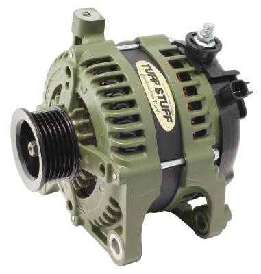 Alternator; 175 AMP - OEM Wire - 6 Groove Pulley - External Regulator - Army Green; 7513G