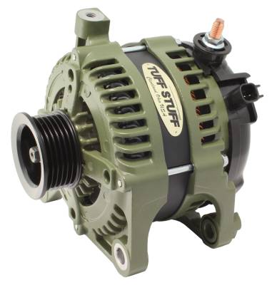 Alternator; 250 AMP - OEM Wire - 6 Groove Pulley - External Regulator - Army Green; 7515G