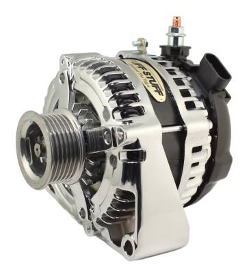 Alternator; 225 AMP - OEM Wire - 6 Groove - Chrome - Replaces PN[8206/8242]; 8435C6GOE
