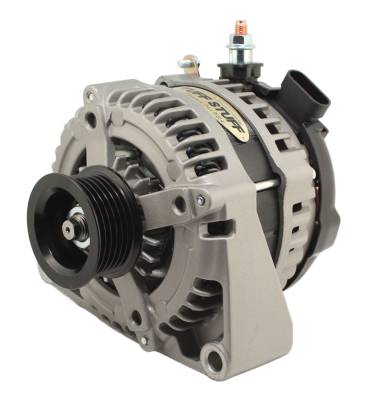 Alternator; 225 AMP - OEM Wire - 6 Groove - Factory Cast Plus - Replaces PN[8206/8242]; 8435F6GOE