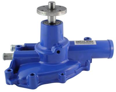 Water Pump; 5.735 in. Hub Height - 5/8 in. Pilot - Reverse Rotation - Blue - Driver Side Inlet; 1594NCBLUE