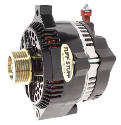 Alternator; 225 AMP - OEM Wire - 6 Groove Pulley - Black; 8266C