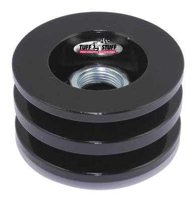 Alternator Pulley; 2.628 in. - Double V Groove - Incl. Lock Washer/Nut - Stealth Black; 7610FB