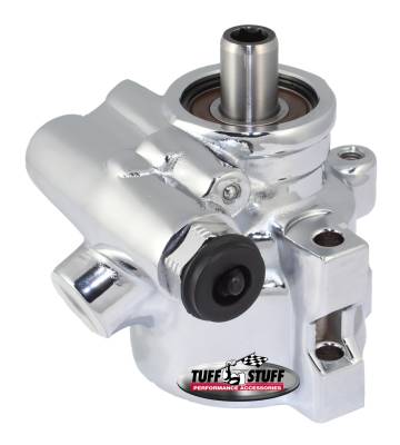 Power Steering Pump; GM Pressure Slip - Through Hole - Top Pressure Port - 1200 PSI - Chrome; 6175ALD-7