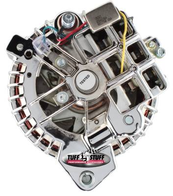 Tuff Stuff Performance - Alternator; 130 AMP - 1 Wire - Double Groove Pulley - Polished Aluminum; 9509RDPDP - Image 3