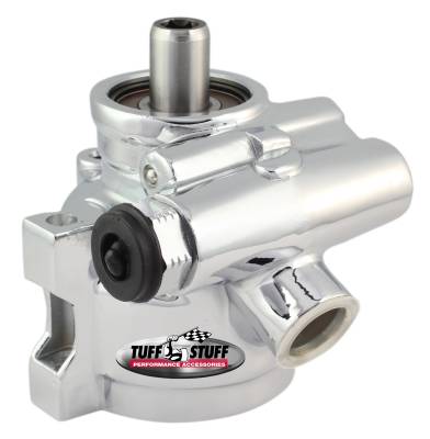 Power Steering Pump; GM Pressure Slip - w/Through Hole Mounting - Bottom Pressure Port - 1200 PSI - 3GPM - Polished Aluminum; 6170ALP-7