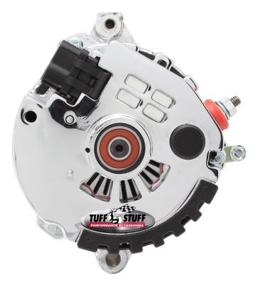 Tuff Stuff Performance - Alternator; 120 AMP - CS121 GM Style Mini Racer - 1 Wire Or OEM Hookup - 12 Volt - 6G Groove Pulley - Polished Aluminum - Side Terminal - For Use In GM Models; 7937APST6G - Image 2