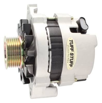 Alternator; 120 AMP - CS121 GM Style Mini Racer - 1 Wire Or OEM Hookup - 12 Volt - 6G Groove Pulley - Factory Cast PLUS+ - Side Terminal - For Use In GM Models; 7937ST6G