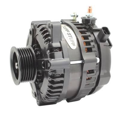 Tuff Stuff Performance - Alternator; 225 AMP - 1 Wire - 6 Groove - Stealth Black - For PN [7866]; 8321B6G1W - Image 1