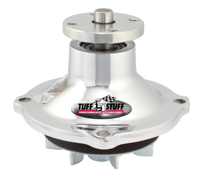 Tuff Stuff Performance - Water Pump; 3.078 in. Hub Height - 5/8 in. Pilot - Standard Flow - Chrome; 1317NA - Image 2