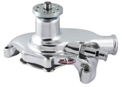 Water Pump; Platinum - 5.625 in. Hub Height - 5/8 in. Pilot - Short - Flat Smooth Top And No Top Threaded Water Port - Chrome; 1353NA