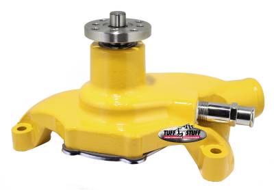 Water Pump; 5.625 in. Hub Height - 5/8 in. Pilot - Short - Threaded Water Port - Yellow Powdercoat w/Chrome Accents; 1354NCYELLOW