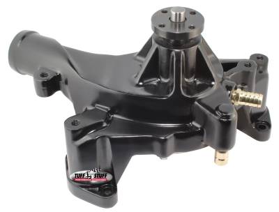 Water Pump; 7.578 in. Hub Height - 5/8 in. Pilot - Aluminum Casting - Stealth Black Powder Coat; 1421AC