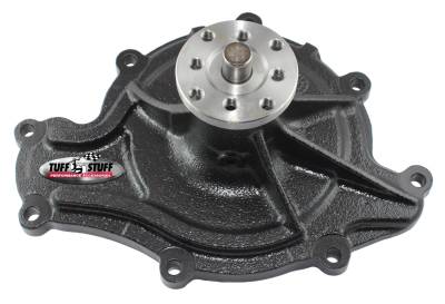 Water Pump; 3.625 in. Hub Height - 5/8 in. Pilot - Standard Flow - 8 Bolt - Stealth Black Powder Coat; 1445NB
