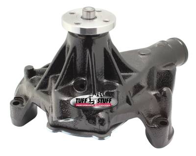 Water Pump; Reverse Rotation - 6.937 in. Hub Height - 5/8 in. Pilot - Threaded Water Port - Stealth Black Powder Coat; 1675NC