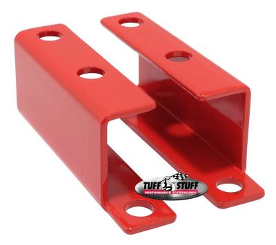 Power Brake Booster Bracket; Incl. Left And Right Side - 1955-1958 GM - For Brake Booster PN[2121/2122/2123/2124/2221/2222/2223/2228/2229/2231] - Red Powdercoat; 4652BRED