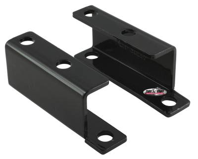Power Brake Booster Bracket; Incl. Left And Right Side - 1955-1958 GM - For Brake Booster PN[2121/2122/2123/2124/2221/2222/2223/2228/2229/2231] - Stealth Black Powder Coat; 4652C
