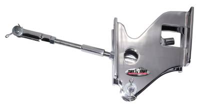 Power Brake Booster Bracket; Incl. Pedal Rod - w/2 Hole OEM Bracket Setups - 1960-1972 Chevy/GM Truck - For Brake Booster PN[2122/2123/2124/2128/2222/2223/2224/2228] - Chrome; 4653A