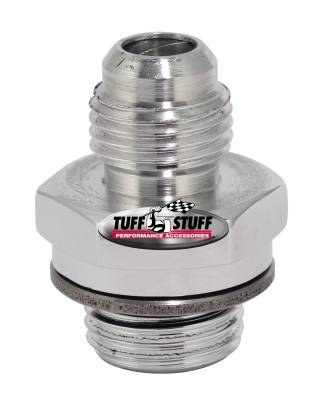Power Steering Hose Fitting; AN-6 x M16-1.5 - Incl. Washer w/O-Ring - Fits Type II - Polished Aluminum; 5550P