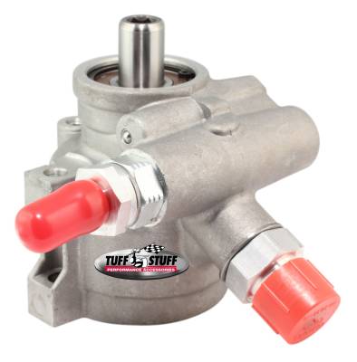 Power Steering Pump; AN-6/AN-10 Ports - 8mm ThruHole Mtg - Btm PressurePort - For Street Rods/Custom Vehicles w/Limited EngineSpace - Factory Cast PLUS+; 6170AL