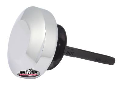 Power Steering Cap; w/Dipstick - Billet Style Aluminum - Fits Tuff Stuff Saginaw Style Power Steering Pumps - Polished; 6500B
