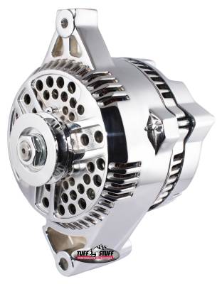 Alternator; 225 High AMP - 1G Case - V Pulley - Chrome; 7074RD