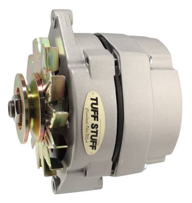 Alternator; 80 AMP - OEM Or 1 Wire - V Groove Pulley - Internal Regulator - Factory Cast PLUS+; 7127