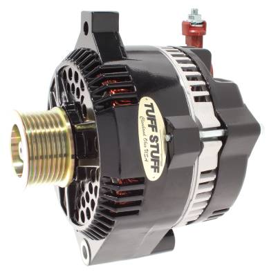 Alternator; 225 AMP - OEM Wire - 8 Groove Pulley - Black; 8266C8G