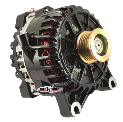 Alternator; 225 AMP - OEM Wire - 6 Groove Pulley - Black; 8318C