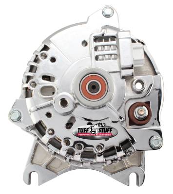 Tuff Stuff Performance - Alternator; 225 AMP - OEM Wire - 6 Groove Clutch Pulley - Chrome - Roush Supercharger; 8438DSC - Image 2