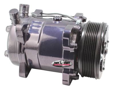 A/C Compressor; R134A Series - 6 Groove Pulley - Black Chrome; 4515NA6G7