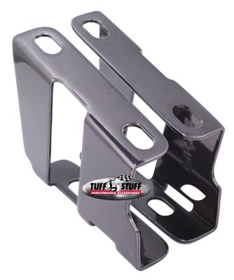 Power Brake Booster Bracket; Incl. Left And Right Side - 1955-1964 GM - For Brake Booster PN[2121/2122/2123/2124/2221/2222/2223/2228/2229/2231] - Black Chrome; 4651A7