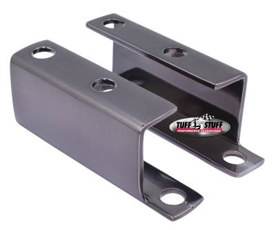 Power Brake Booster Bracket; Incl. Left And Right Side - 1955-1958 GM - For Brake Booster PN[2121/2122/2123/2124/2221/2222/2223/2228/2229/2231] - Black Chrome; 4652A7