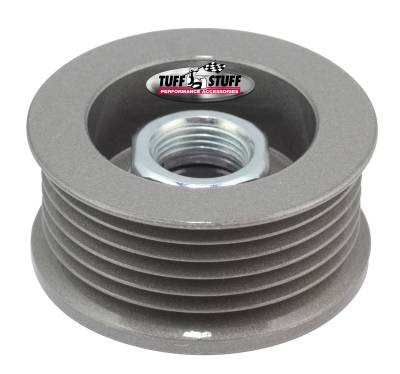 Alternator Pulley; 2.25 in. - 6 Groove Serpentine - Incl. Lock Washer/Nut - As Cast; 7610AC